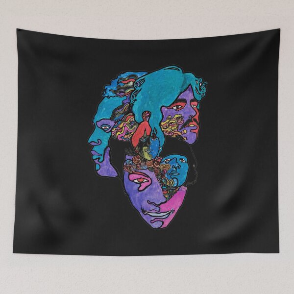 Item preview, Psychedelic Faces Collage  designed and sold by michanmj.
