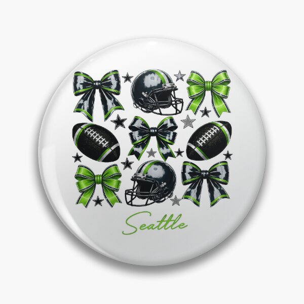 Item preview, Seattle Football Fan Bows Gameday Apparel designed and sold by brynleedost.