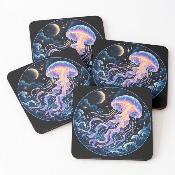 Item preview, Cosmic Jellyfish Ocean designed and sold by Punch-E415.
