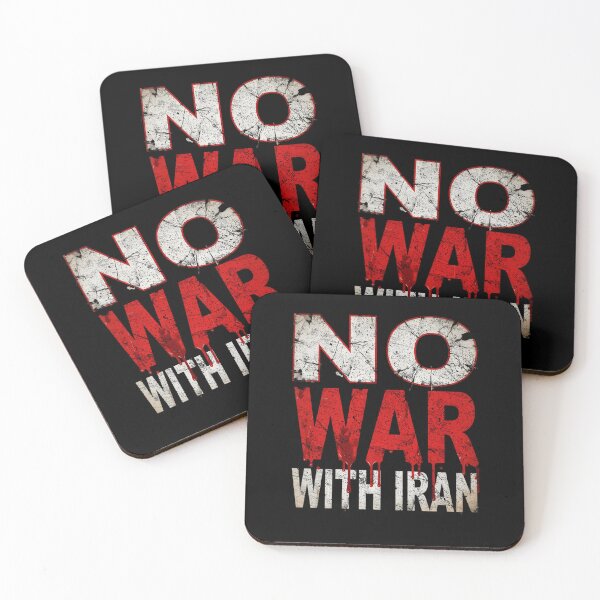 Item preview, No War With Iran Anti War Peace Protest Typography Design designed and sold by JpShop10.