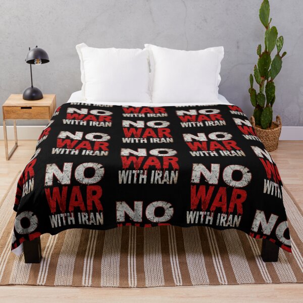 Item preview, No War With Iran Anti War Peace Protest Typography Design designed and sold by JpShop10.