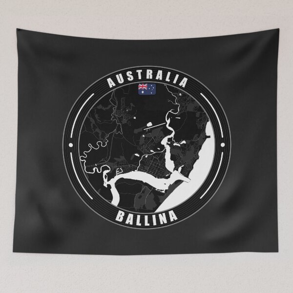 Item preview, Ballina Australia City Map  designed and sold by Thistle-TShop.