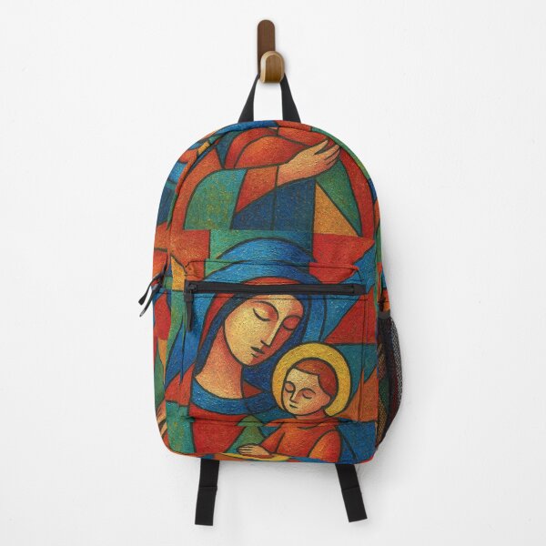 Item preview, Virgin Mary with Child illustration – Sacred Christian Art designed and sold by GalleryKauffeld.