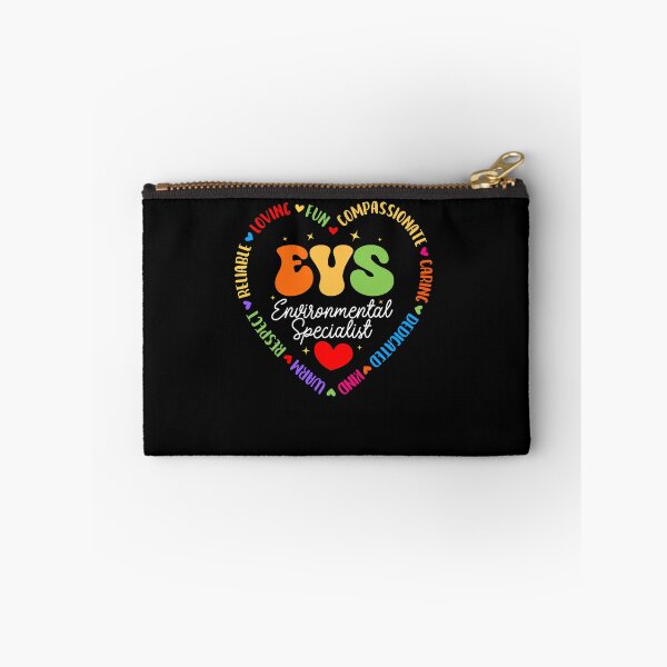Item preview, EVS Environmental Specialist Heart Colorful Words Healthcare Worker Appreciation Fan Apparel designed and sold by Sendowart.