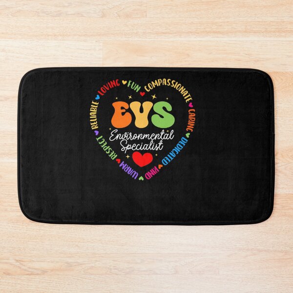 Item preview, EVS Environmental Specialist Heart Colorful Words Healthcare Worker Appreciation Fan Apparel designed and sold by Sendowart.
