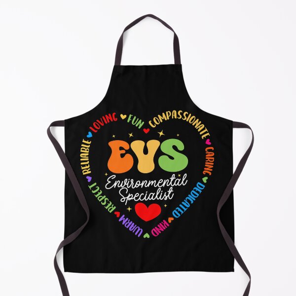 Item preview, EVS Environmental Specialist Heart Colorful Words Healthcare Worker Appreciation Fan Apparel designed and sold by Sendowart.