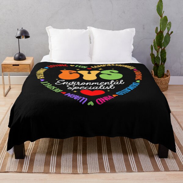 Item preview, EVS Environmental Specialist Heart Colorful Words Healthcare Worker Appreciation Fan Apparel designed and sold by Sendowart.