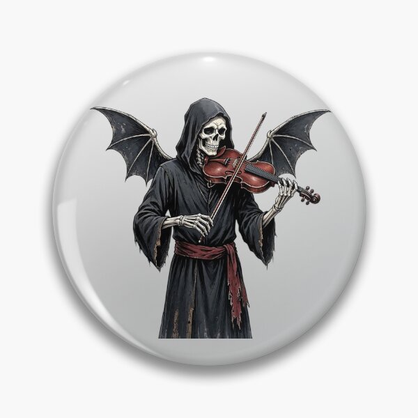 Item preview, Dark Gothic Skeleton Angel Playing Violin  designed and sold by SweetLilith.