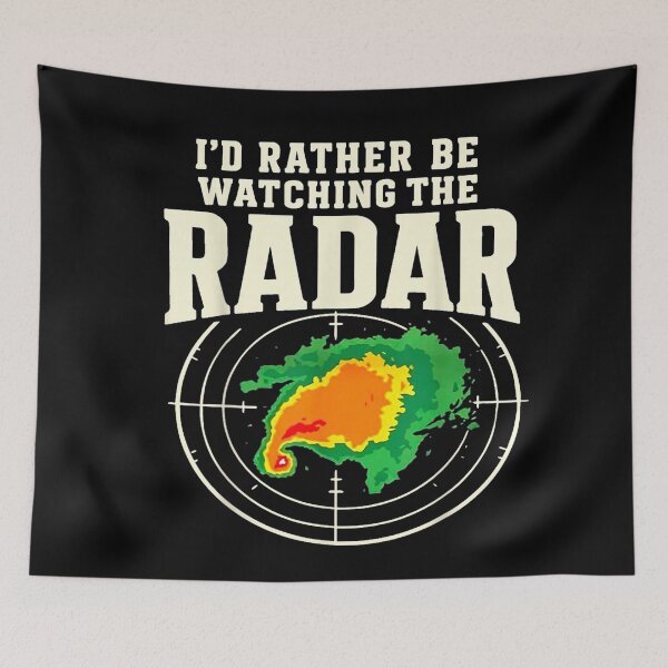 Item preview, I'd Rather Be Watching Radar Edges Distressed Storm Chaser  designed and sold by MiteKangerin.