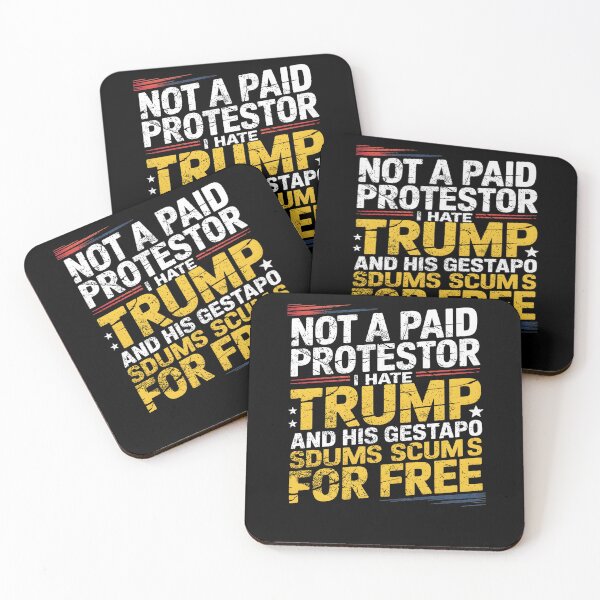 Item preview, Not A Paid Protestor Political Anti Trump Protest Statement Design designed and sold by JpShop10.