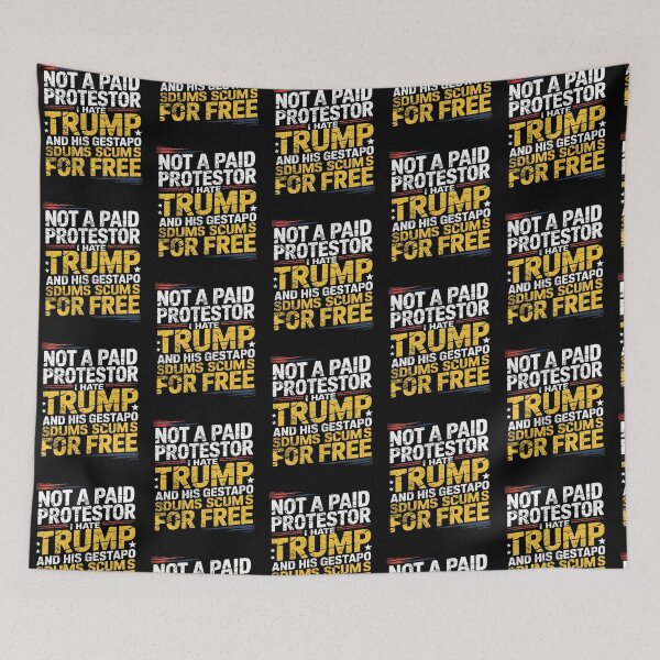 Item preview, Not A Paid Protestor Political Anti Trump Protest Statement Design designed and sold by JpShop10.