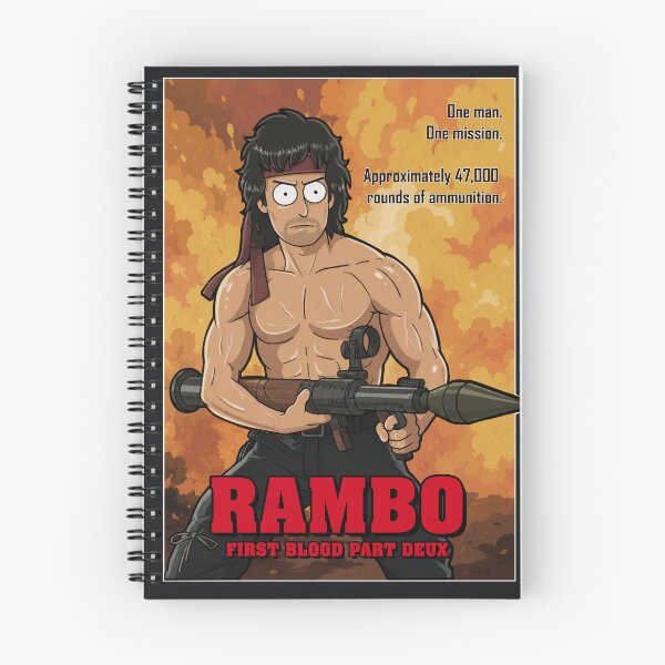 Item preview, Rambo Poster designed and sold by SideQuest - Scribbled Chaos!.