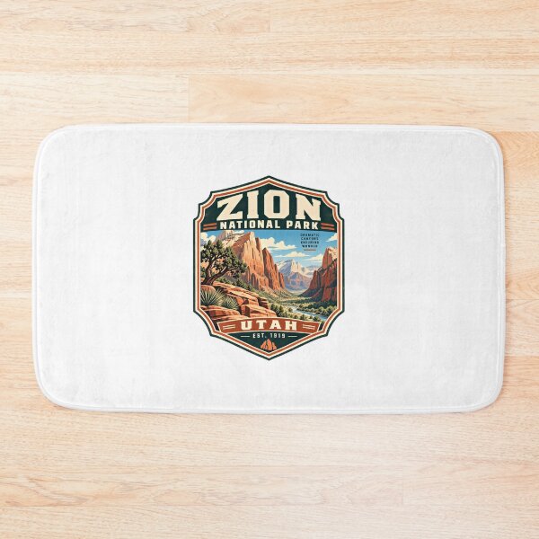 Item preview, Zion National Park Dramatic Canyons Ensuring Wonder Utah Est. 1919 National Parks Travelers Hiking designed and sold by Star3NowForMe.