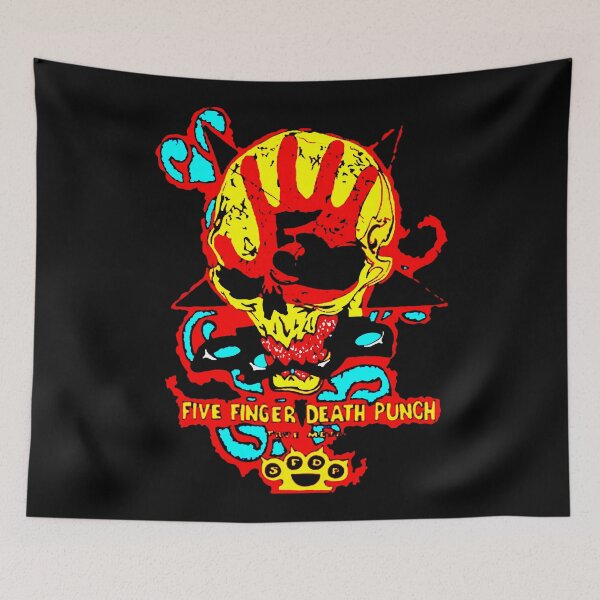 Item preview, Yellow Big Head Skull With Typography Band designed and sold by GloomRooms.