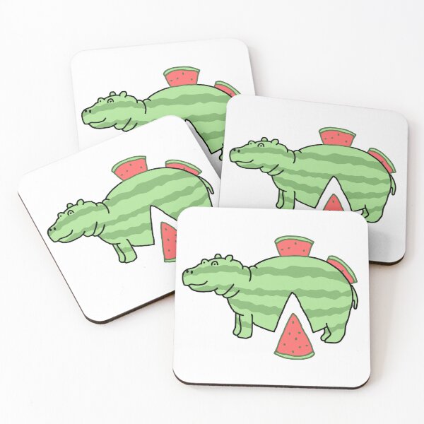 Item preview, Watermelon Striped Hippo designed and sold by Mastertinguss.