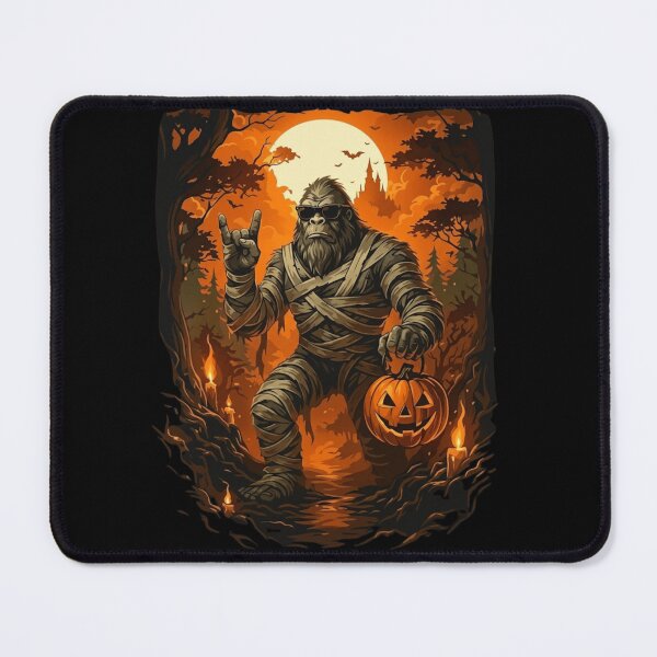 Item preview, Mummy Bigfoot Rocker Funny Halloween Pumpkin Spooky Art designed and sold by haitrieuic96.