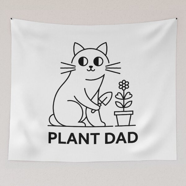Item preview, Plant Dad Cat designed and sold by Dmo3HarkoArt.