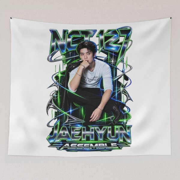 Item preview, NCT 127 Jaehyun Neon Matrix Assemble Cyberpunk Visual Art designed and sold by Valeree Store.