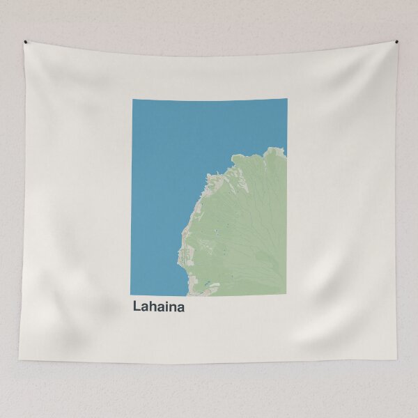 Item preview, Lahaina Minimalistic Map Art designed and sold by MapsNerd.