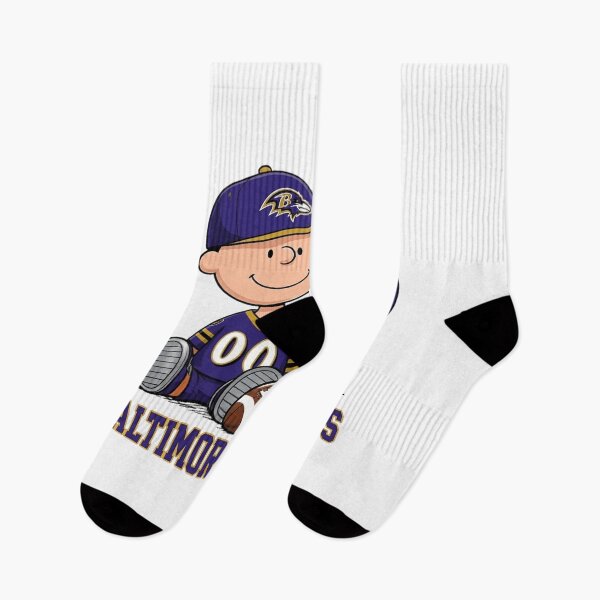 Item preview,  Snoopy And Charlie Brown Baltimore Football Fan designed and sold by CaneufeyCip.