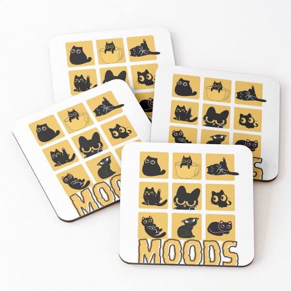 Item preview, Cute Cat Moods Tshirt Design designed and sold by LunaLoop.