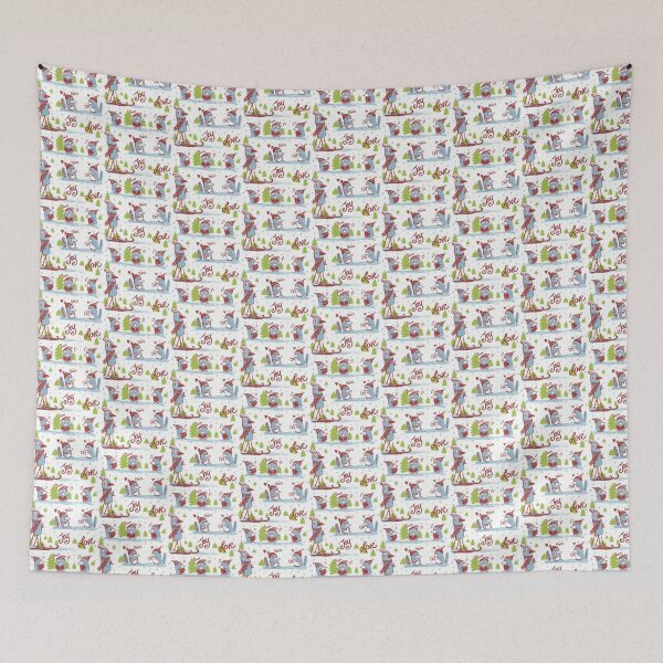 Item preview, Cozy Winter Wonderland with Penguins and Bird designed and sold by The Sketchlight.
