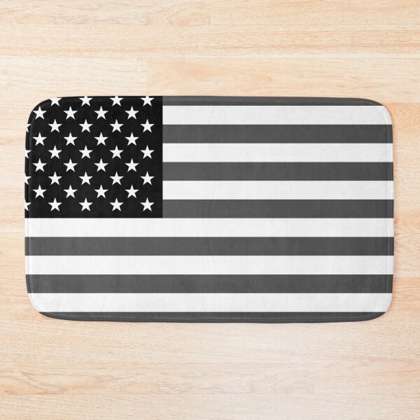 Item preview, United States of America Flag in Grayscale designed and sold by Karate Octopus.