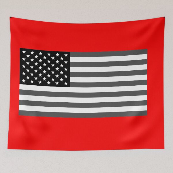 Item preview, United States of America Flag in Grayscale designed and sold by Karate Octopus.