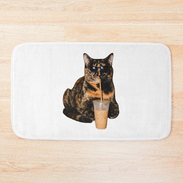 Item preview, Tortoiseshell Cat Drinking Iced Coffee Funny Cat Lover designed and sold by Dmo3HarkoArt.