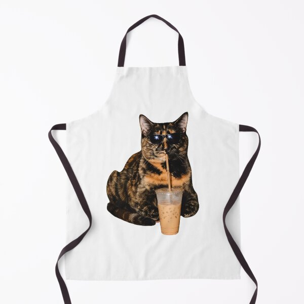 Item preview, Tortoiseshell Cat Drinking Iced Coffee Funny Cat Lover designed and sold by Dmo3HarkoArt.