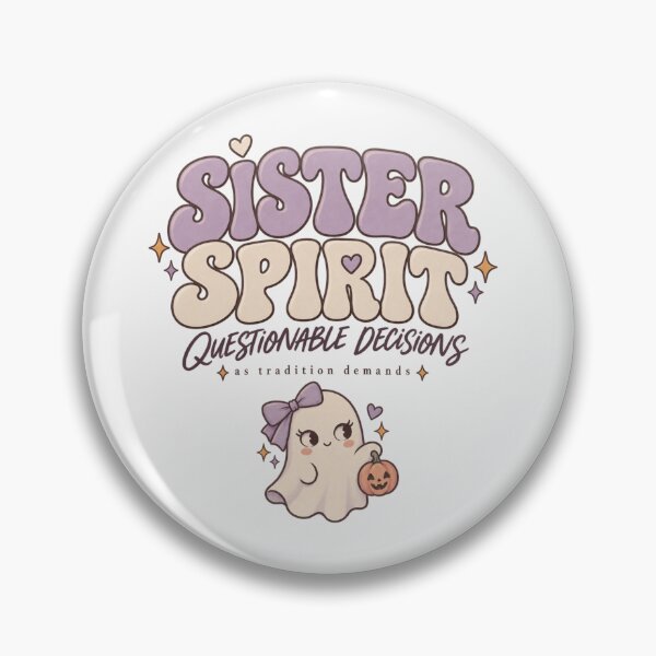 Item preview, Sister Spirit Questionable Decisions Kawaii Halloween Sister designed and sold by PhylonBoxx.