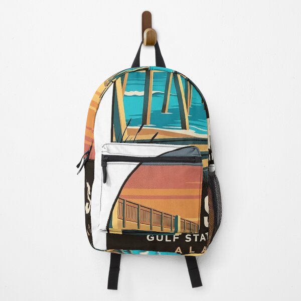 Item preview, Gulf State Park Pier Vintage Travel Badge Sticker - Gulf Shores Alabama designed and sold by DetourDgn.