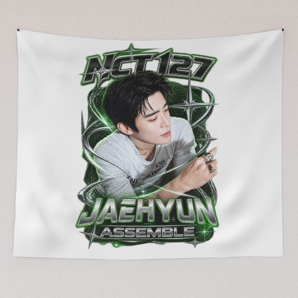 Item preview, Blingy Jaehyun NCT Electric Green Tribal Chrome Graphic designed and sold by Valeree Store.