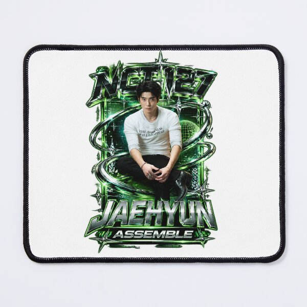 Item preview, NCT Jaehyun Assemble Y2K Acid Graphic Neon Glow Art designed and sold by Valeree Store.