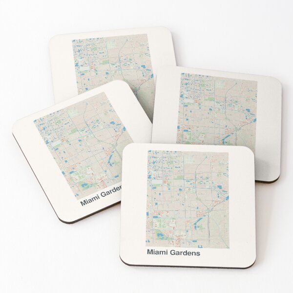Item preview, Miami Gardens Minimalistic Map Art designed and sold by MapsNerd.