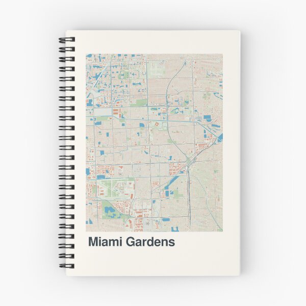 Item preview, Miami Gardens Minimalistic Map Art designed and sold by MapsNerd.