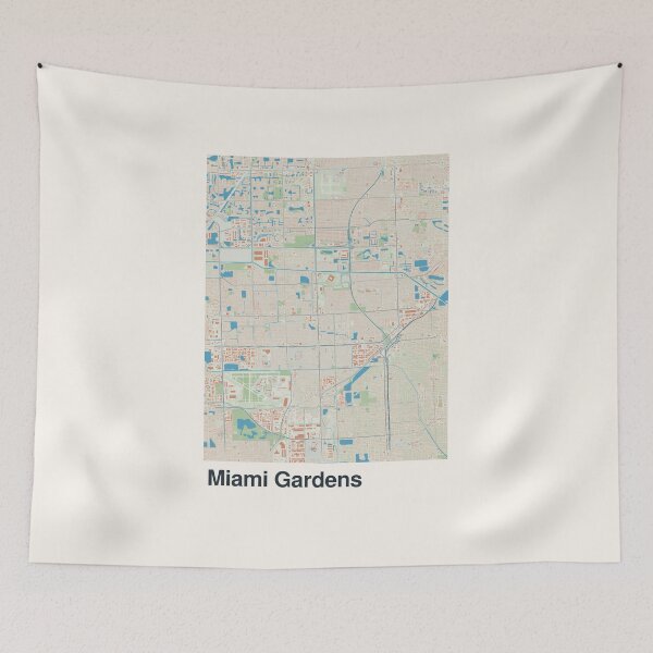 Item preview, Miami Gardens Minimalistic Map Art designed and sold by MapsNerd.