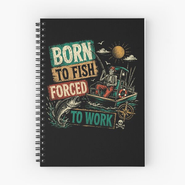 Item preview, Born To Fish Forced To Work Fisherman Angler Hobby designed and sold by HumansStuck12.