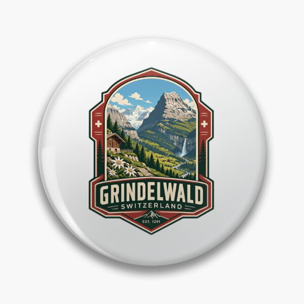 Item preview, Grindelwald Switzerland Est. 1291 Swiss Alps Travel Souvenir designed and sold by Star3NowForMe.