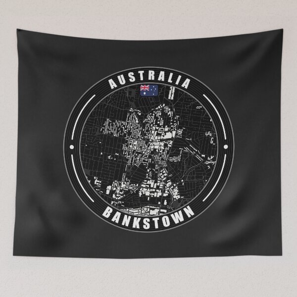 Item preview, Bankstown Australia City Map  designed and sold by Thistle-TShop.