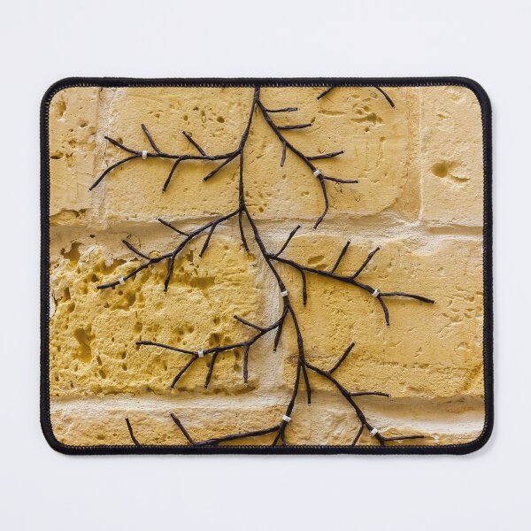 Item preview, Decorative Branch Art Climbing A Yellow Stone Wall For Rustic Wall Decor Indoor Outdoor Accent designed and sold by Nmallia.
