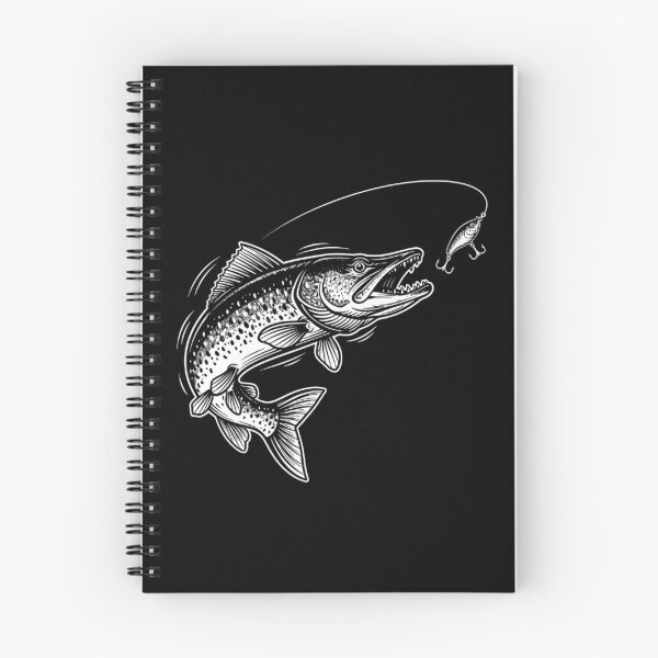 Item preview, Musky Fish Jumping For Fishing Lure designed and sold by Linework Studio.