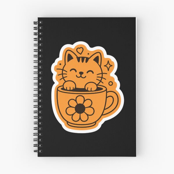 Item preview, Cute Kawaii Orange Cat in a Teacup designed and sold by Vision Crafted.