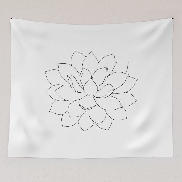 Item preview, Succulent Detailed 1 Line Art Gift designed and sold by OneLine Studio.