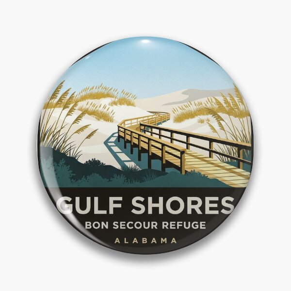 Item preview, Bon Secour Wildlife Refuge Dune Boardwalk Sticker - Gulf Shores Alabama designed and sold by DetourDgn.