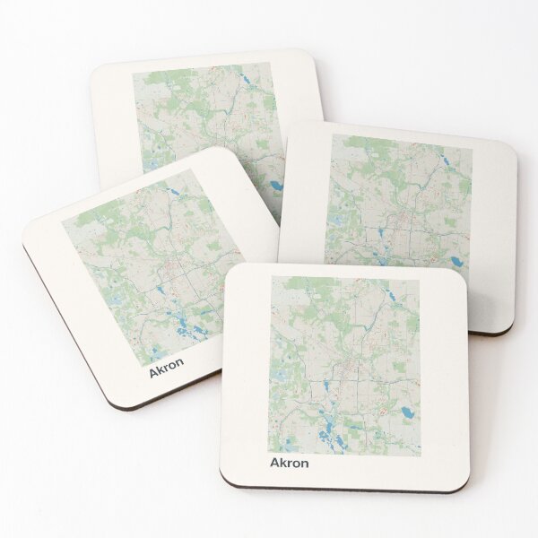 Item preview, Akron Minimalistic Map Art designed and sold by MapsNerd.