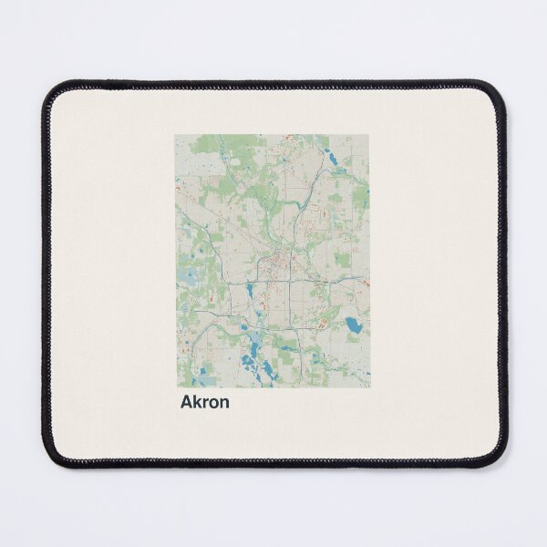 Item preview, Akron Minimalistic Map Art designed and sold by MapsNerd.