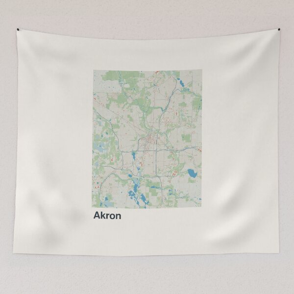 Item preview, Akron Minimalistic Map Art designed and sold by MapsNerd.