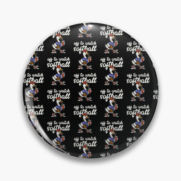 Item preview, Off To Watch Softball Funny Cute Duck Baseball Retro Design designed and sold by JpShop10.