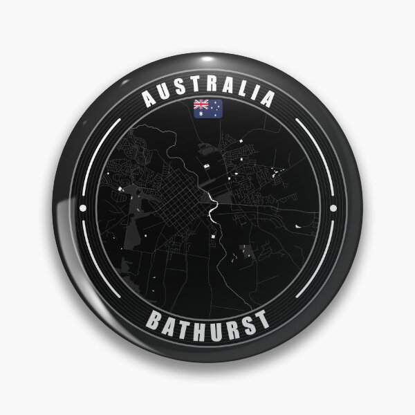 Artikelvorschau, Stadtplan von Bathurst, Australien entworfen und verkauft von Thistle-TShop.